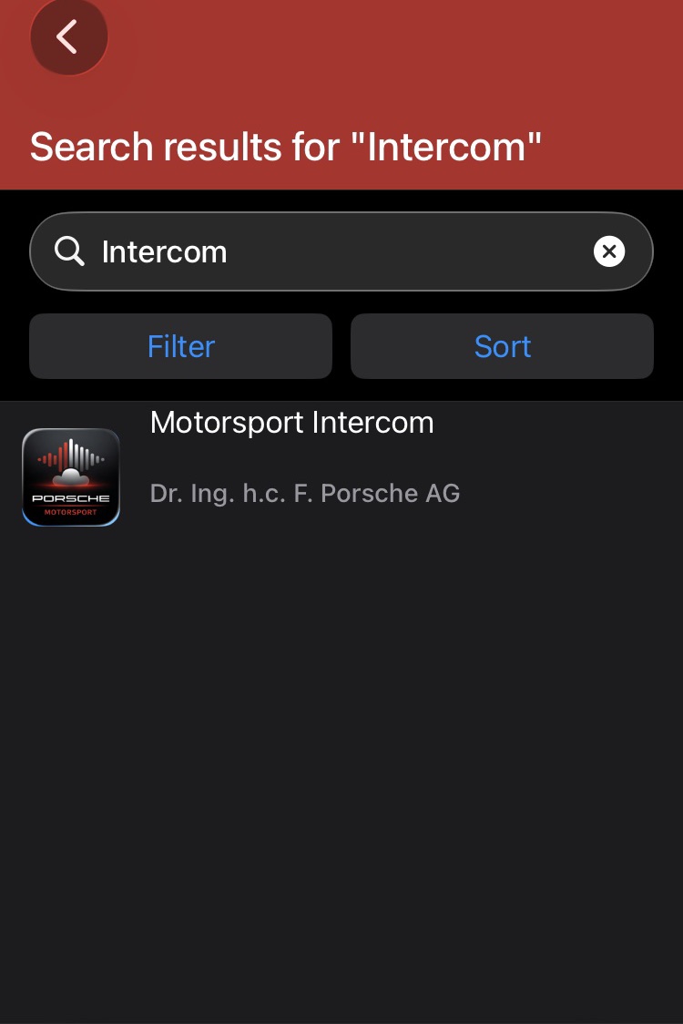 Search results for Motorsport Intercom in Unternehmensportal